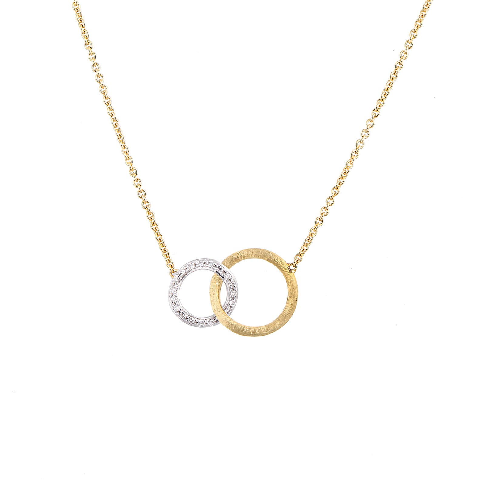 Marco Bicego 18K Yellow Gold Jaipur 0.14ctw Diamond Link Necklace