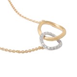 Marco Bicego 18K Yellow Gold Jaipur 0.14ctw Diamond Link Necklace