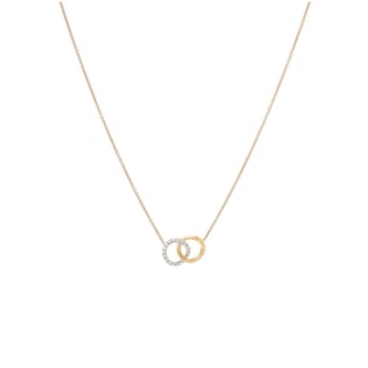 Marco Bicego 18K Yellow Gold 0.14ctw Diamond Link Necklace
