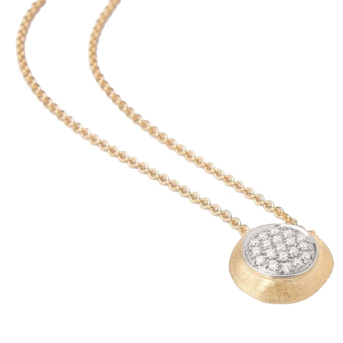 Marco Bicego 18K Yellow Gold 0.15ctw Diamond Link Necklace