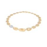 Marco Bicego 18K Yellow Gold Lunaria 0.67ctw Diamond Gradual Petal Necklace