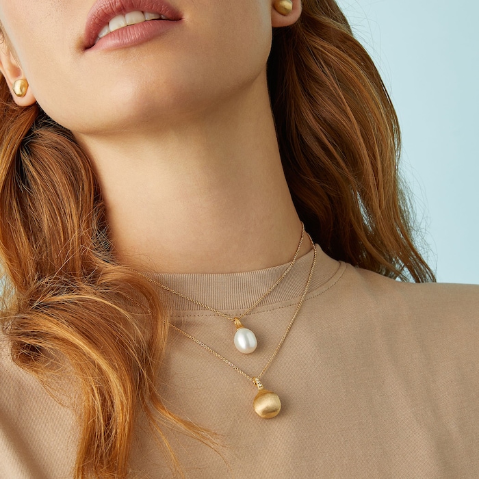 Marco Bicego 18K Yellow Gold Africa Pearl Boule Necklace