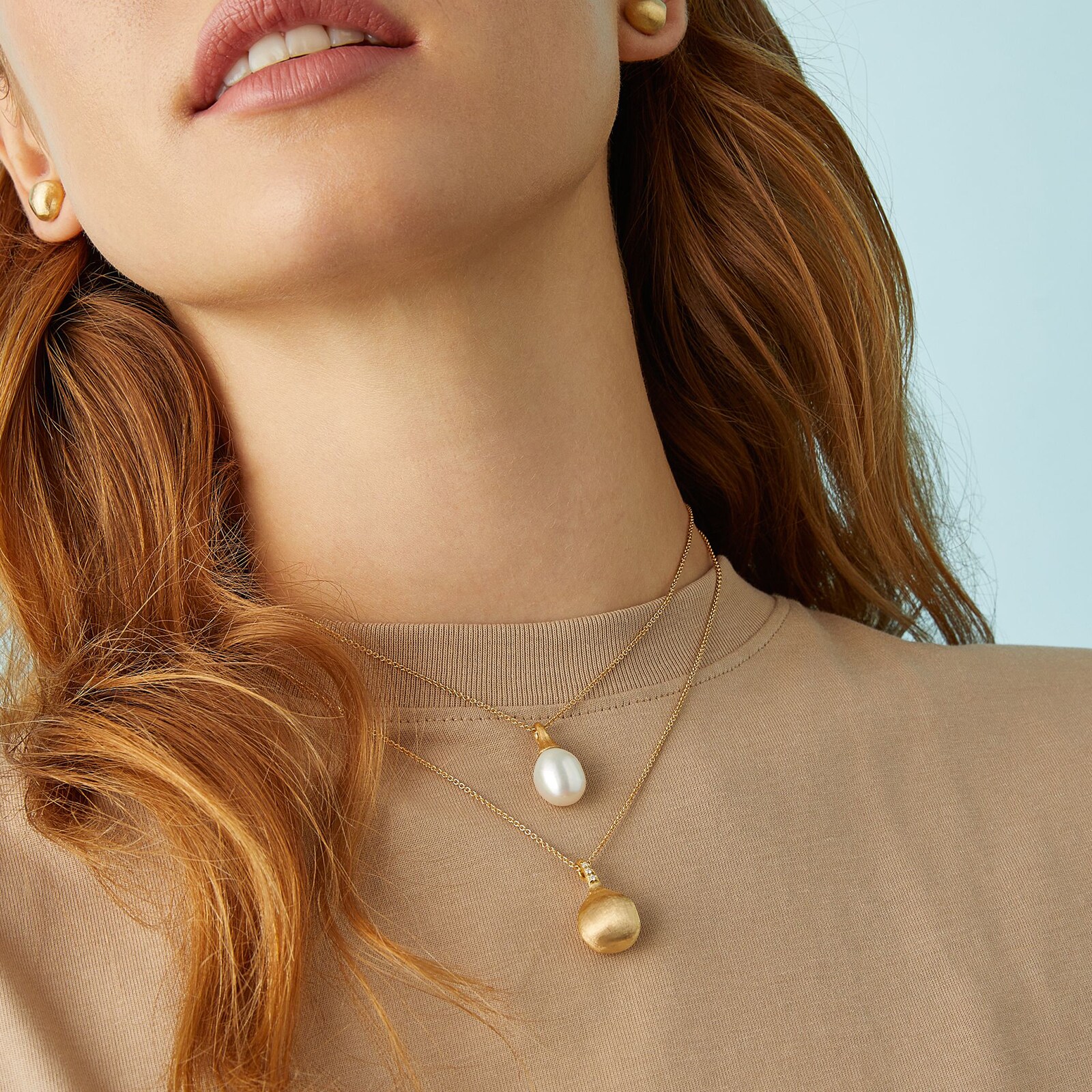 Marco Bicego 18K Yellow Gold Africa Pearl Boule Necklace