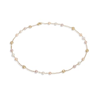 Marco Bicego 18K Yellow Gold Africa Pearl Station Necklace