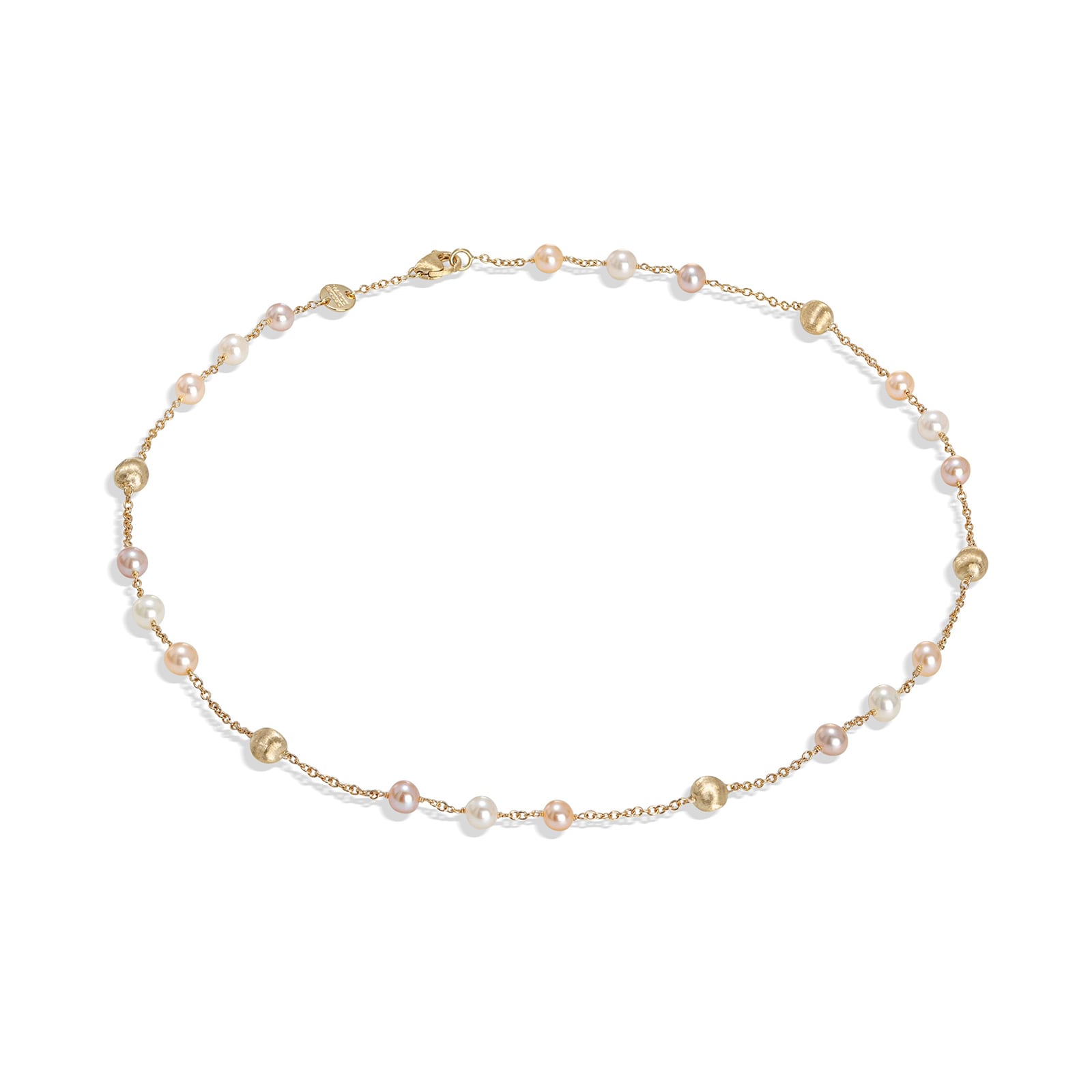 Marco Bicego 18K Yellow Gold Africa Pearl Station Necklace