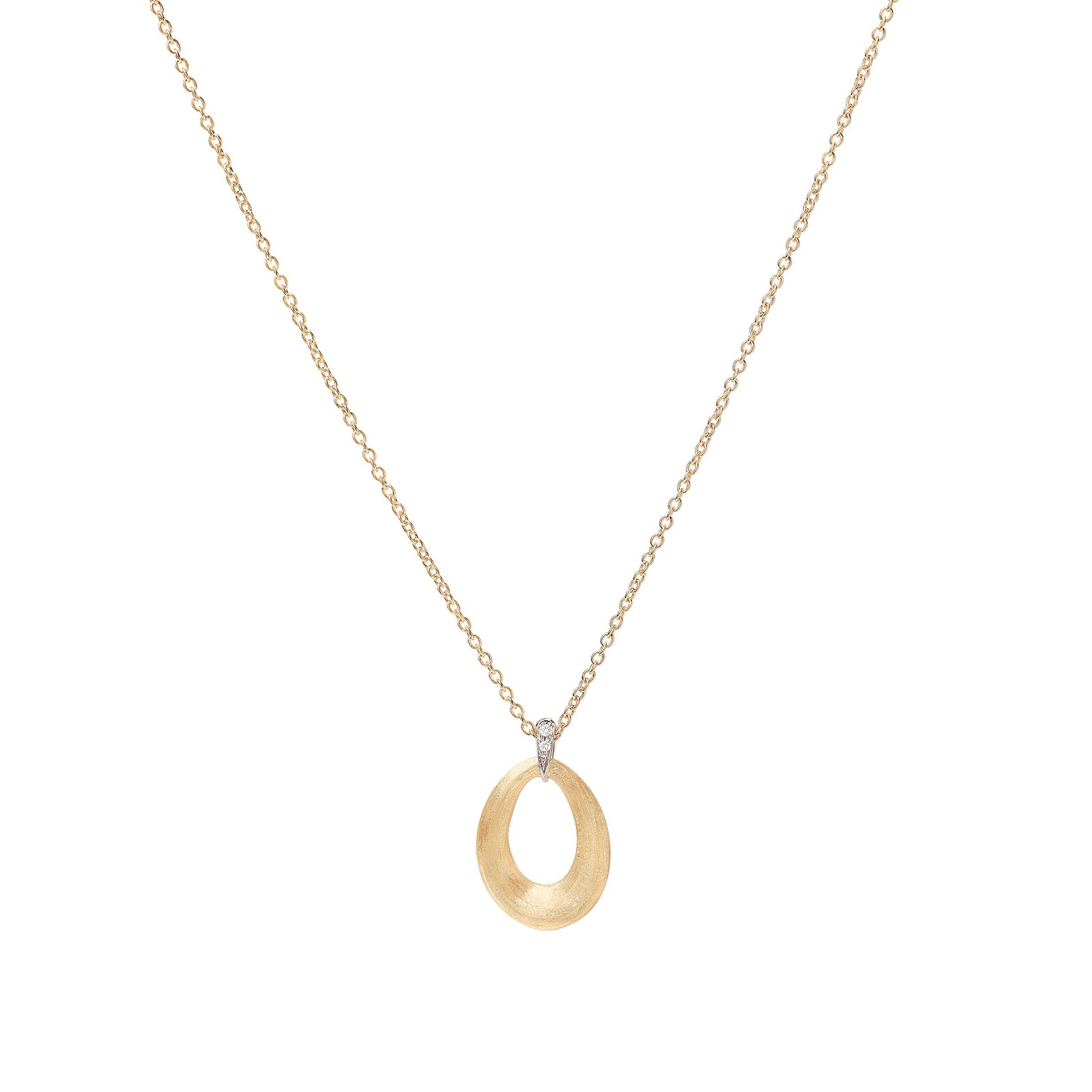 Marco Bicego 18K Yellow Gold Lucia 0.03ctw Diamond Necklace