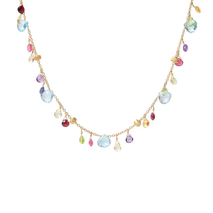 Marco Bicego 18K Yellow Gold Paradise Mixed Gemstone Necklace