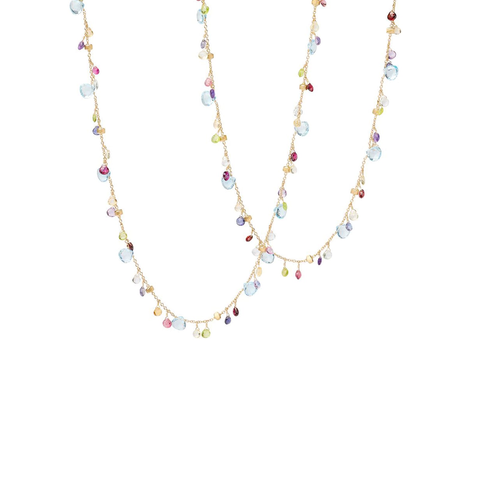 Marco Bicego 18K Yellow Gold Paradise Mixed Gemstone Necklace