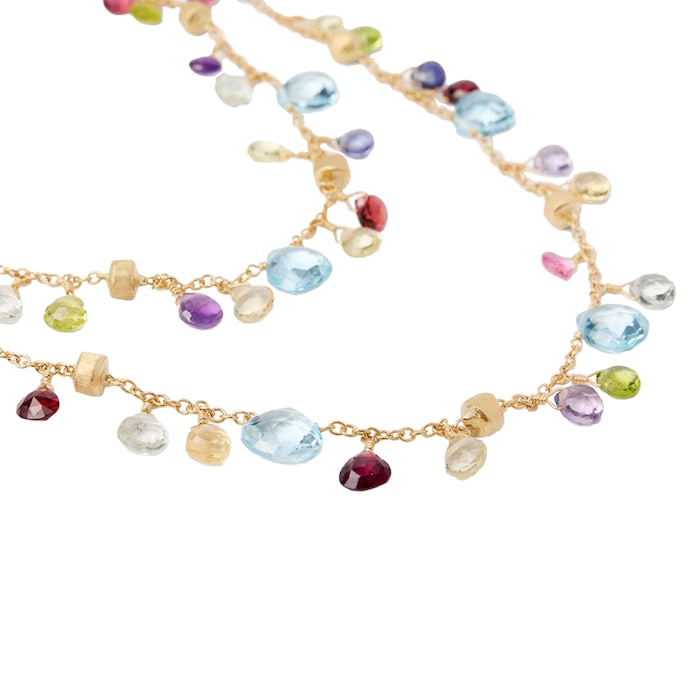 Marco Bicego 18K Yellow Gold Paradise Mixed Gemstone Necklace