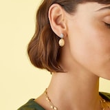 Marco Bicego 18K Yellow Gold Siviglia 0.2ctw Diamond Petal Drop Earrings