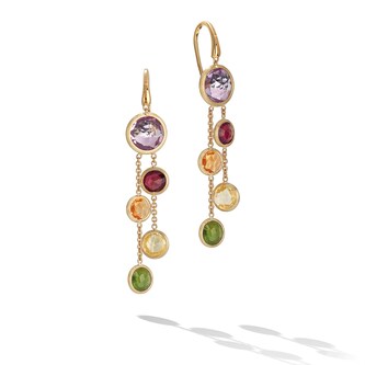 Marco Bicego 18K Yellow Gold Jaipur Mixed Gemstone Drop Earrings