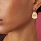 Marco Bicego 18K Yellow Gold 0.05ctw Diamond Petal Drop Earrings