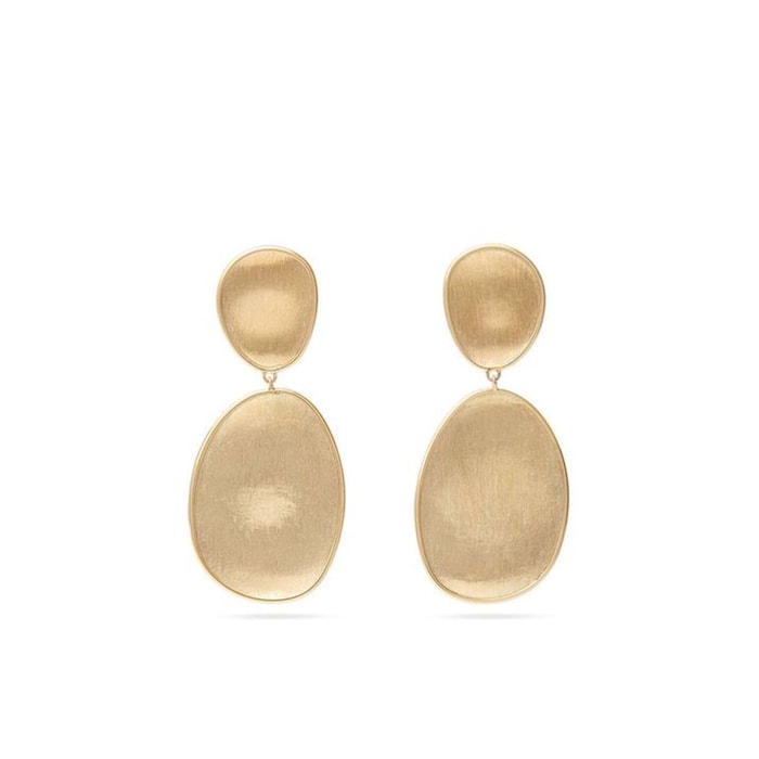 Marco Bicego 18K Yellow Gold Lunaria 2 Drop Petal Earrings