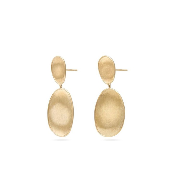 Marco Bicego 18K Yellow Gold Lunaria 2 Drop Petal Earrings