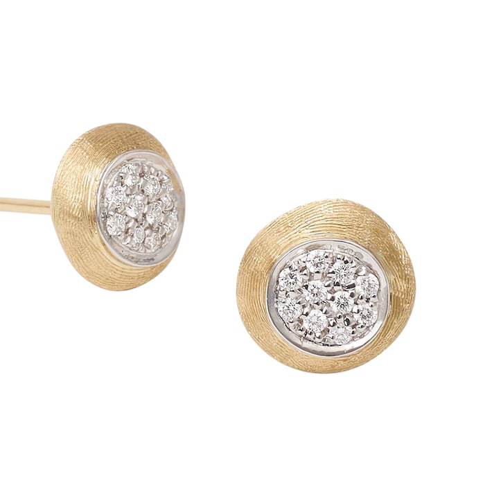 Marco Bicego 18K Yellow Gold Jaipur 0.15ctw Diamond Stud Earrings