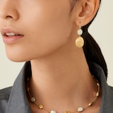 Marco Bicego 18K Yellow Gold Siviglia 0.05ctw Diamond & Mother Of Pearl Drop Earrings