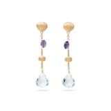 Marco Bicego 18K Yellow Gold Paradise Mixed Gemstone Drop Earrings