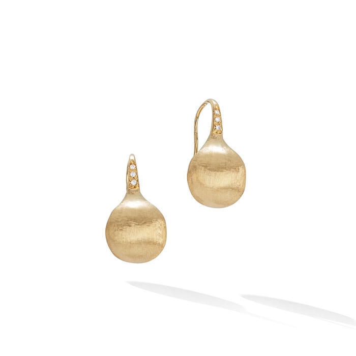 Marco Bicego 18K Yellow Gold Africa 0.05ctw Diamond Boule Earrings