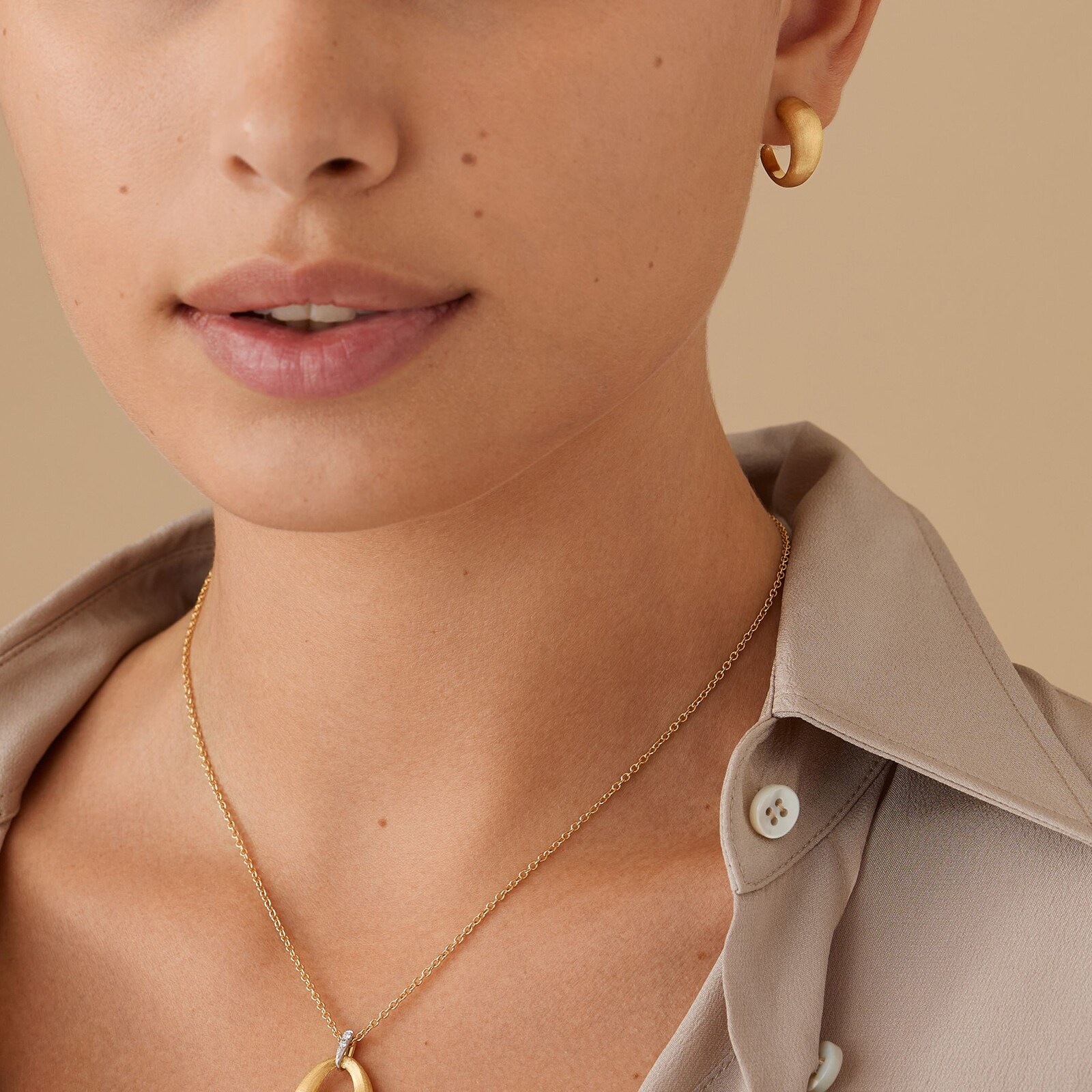 Marco Bicego 18K Yellow Gold Lucia Small Hoop Earrings