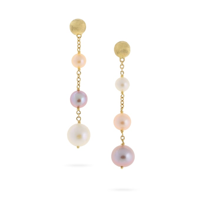 Marco Bicego 18K Yellow Gold Africa Pearl Drop Earrings