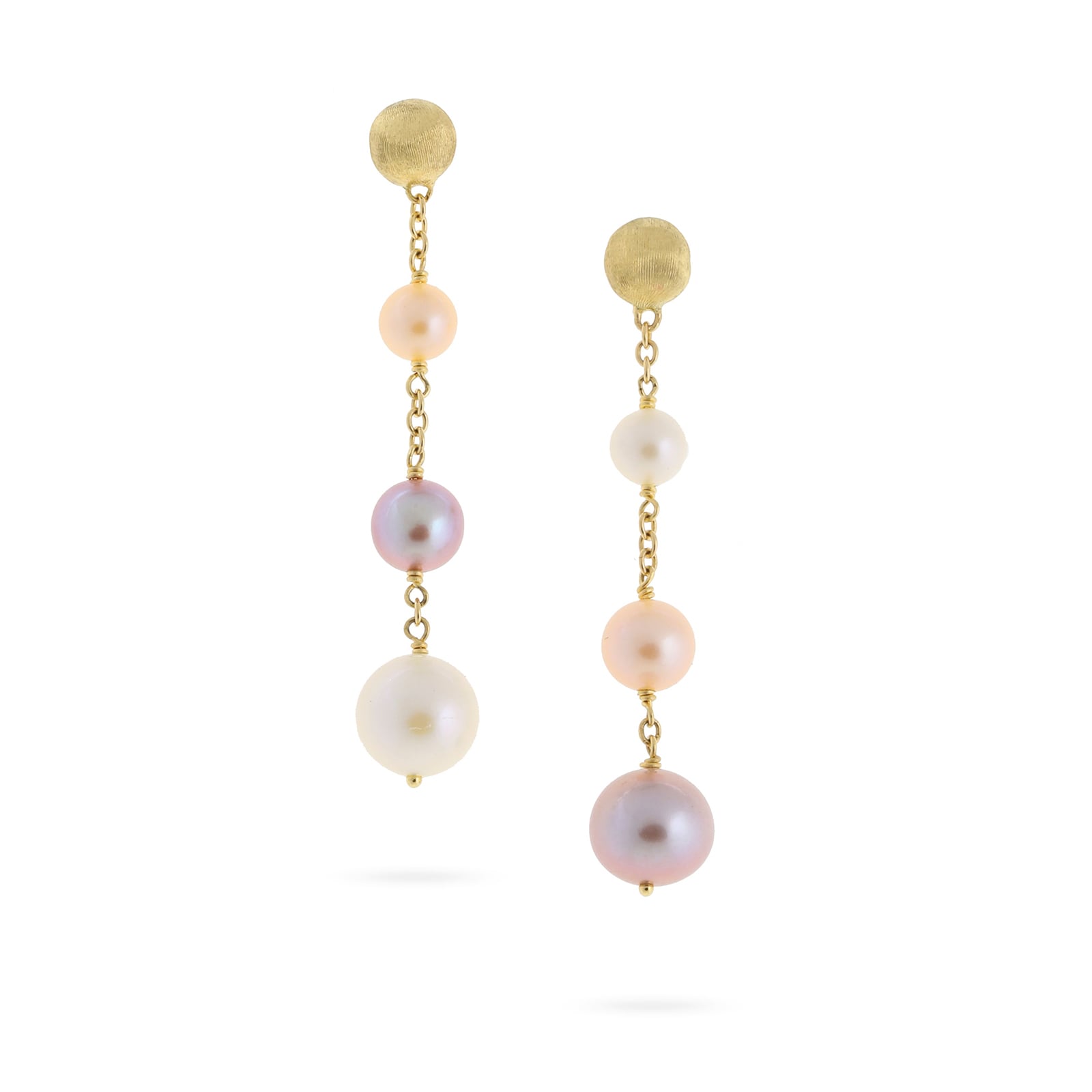 Marco Bicego 18K Yellow Gold Africa Pearl Drop Earrings Marco Bicego 18K Yellow Gold Africa Pearl Drop Earrings