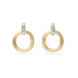 Marco Bicego 18K Yellow Gold Jaipur 0.08ctw Diamond Circular Drop Earrings
