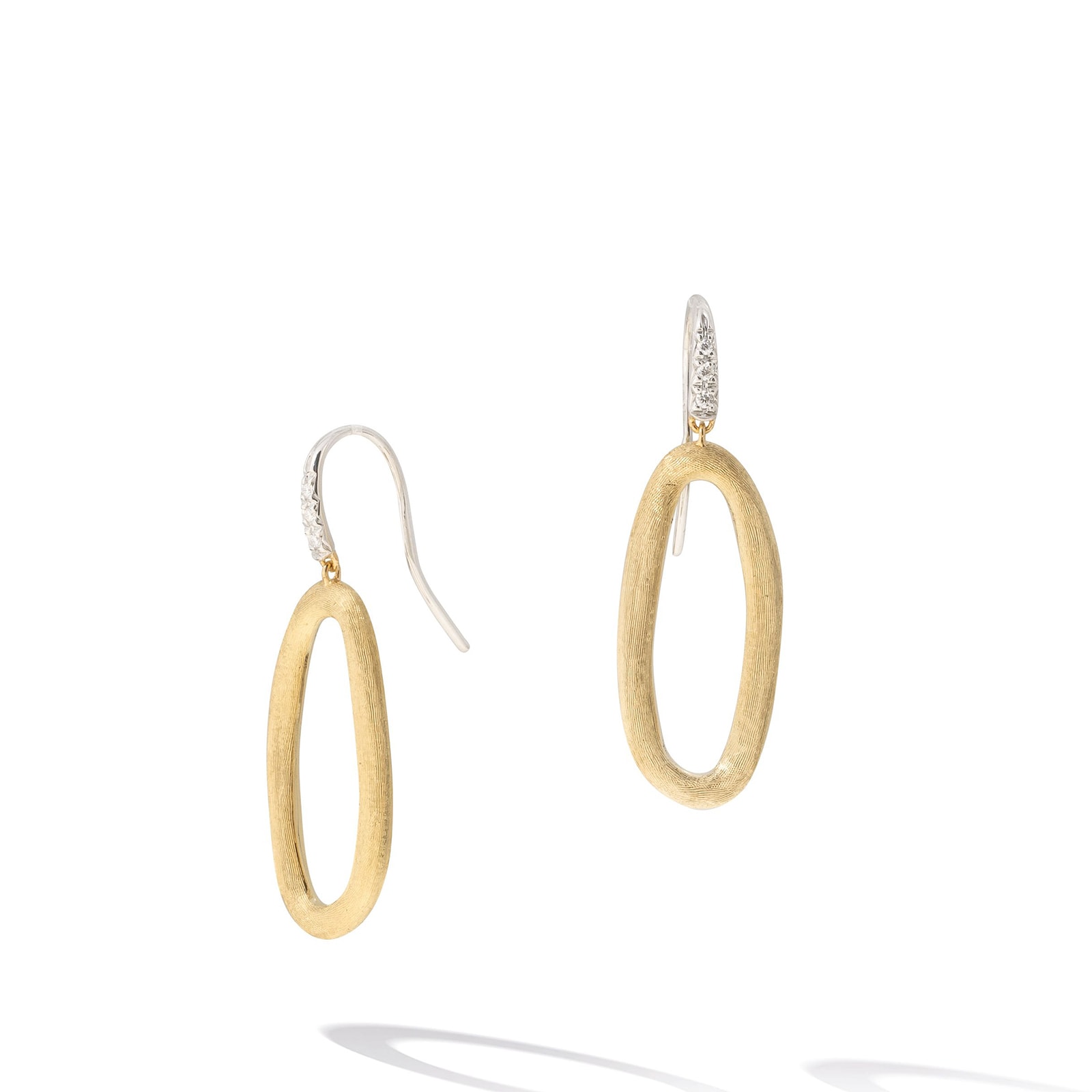 Marco Bicego 18K Yellow Gold Jaipur 0.05ctw Diamond Drop Earrings Marco Bicego 18K Yellow Gold Jaipur 0.05ctw Diamond Drop Earrings