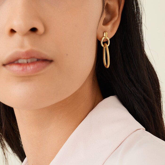 Marco Bicego 18K Yellow Gold Jaipur Link Circular Drop Earrings