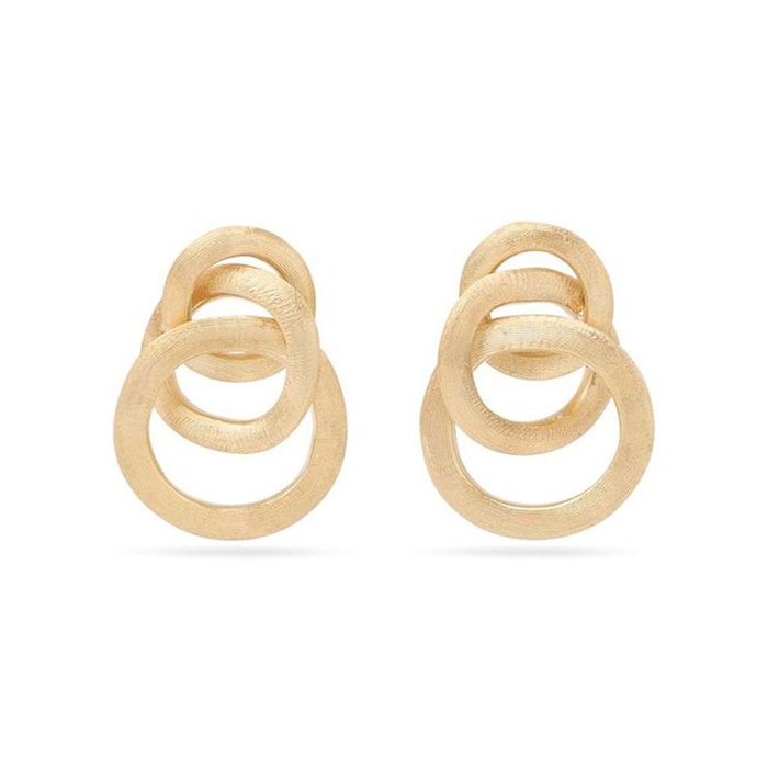 Marco Bicego 18K Yellow Gold Jaipur Link 3 Circle Drop Earrings