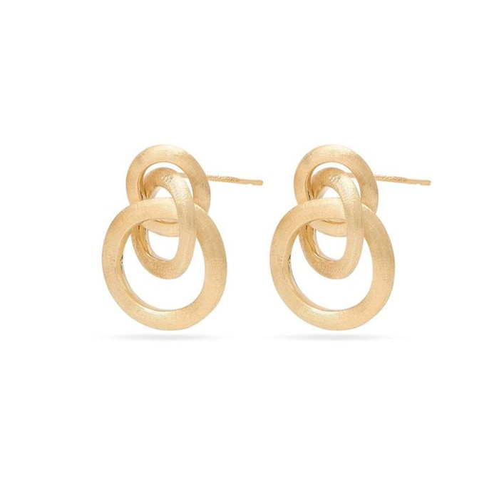 Marco Bicego 18K Yellow Gold Jaipur Link 3 Circle Drop Earrings