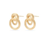 Marco Bicego 18K Yellow Gold Jaipur Link 3 Circle Drop Earrings