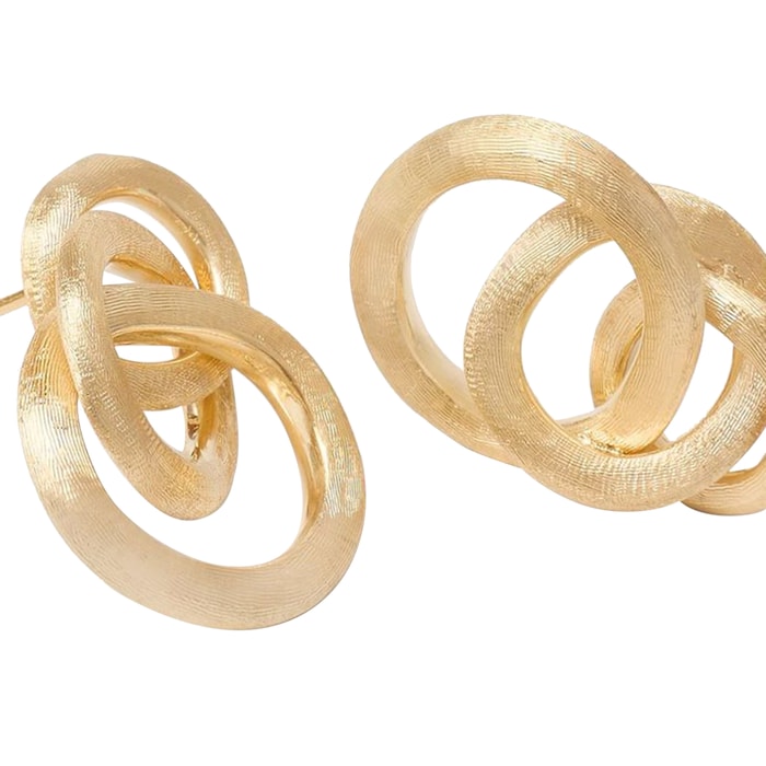 Marco Bicego 18K Yellow Gold Jaipur Link 3 Circle Drop Earrings