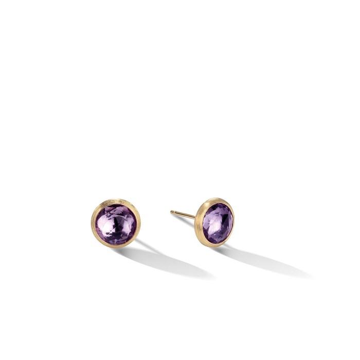 Marco Bicego 18K Yellow Gold Jaipur Amethyst Stud Earrings