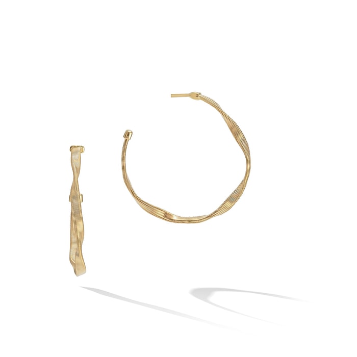 Marco Bicego 18K Yellow Gold Marrakech Twist Hoop Earrings