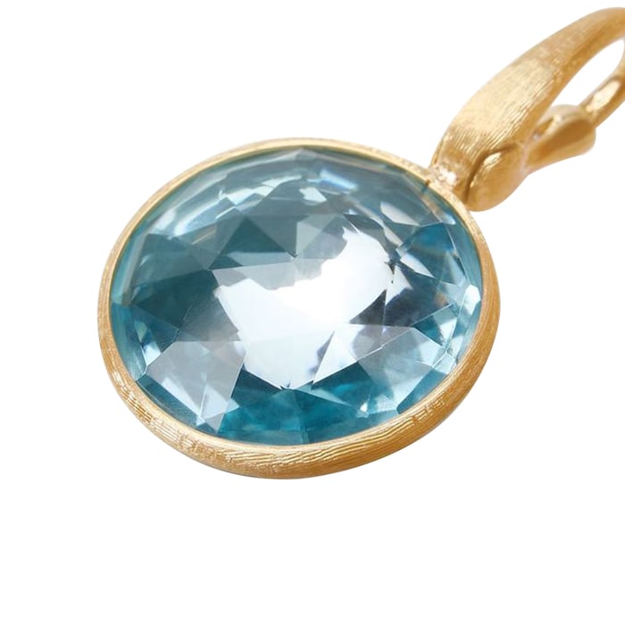 Marco Bicego 18K Yellow Gold Jaipur Blue Topaz Pendant