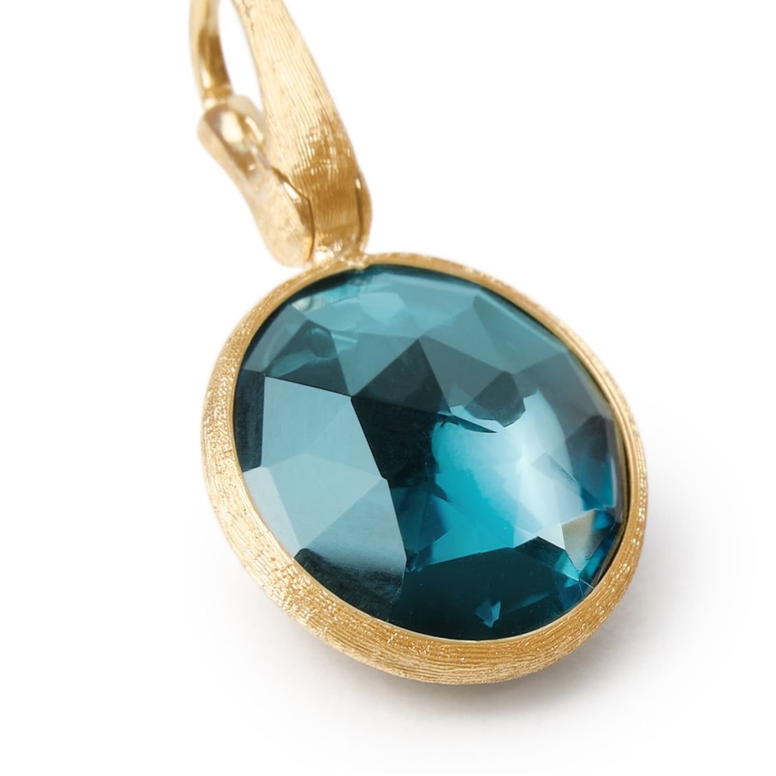Marco Bicego 18K Yellow Gold Jaipur London Blue Topaz Pendant