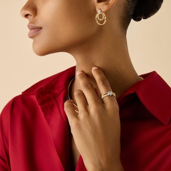 Marco Bicego 18ct Yellow Gold Marrakech Two Strand 0.86ct Diamond Ring