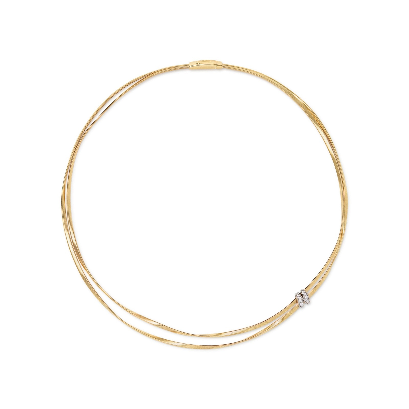 18ct Yellow Gold Marrakech Two Strand 0.86ct Diamond Necklace