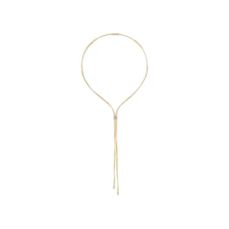 Marco Bicego 18ct Yellow Gold Marrkech Diamond 2 Strand Lariat Necklace