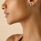 Marco Bicego 18ct Yellow Gold Jaipur Colour London Blue Topaz Stud Earrings