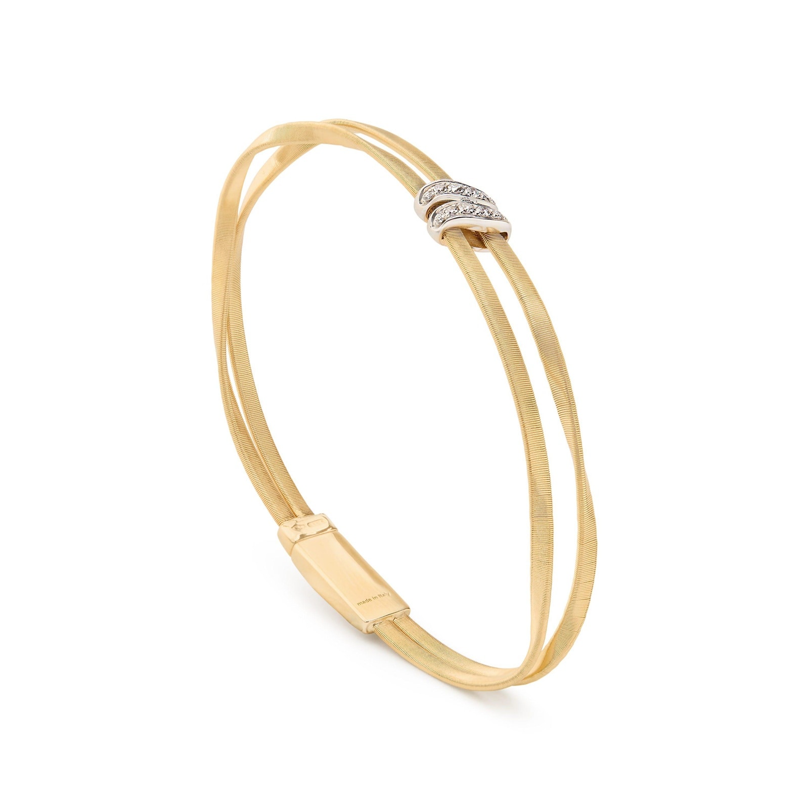 Marco Bicego 18ct Yellow Gold Marrakech Two Strand 0.86ct Diamond Bracelet Marco Bicego 18ct Yellow Gold Marrakech Two Strand 0.86ct Diamond Bracelet