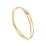 Marco Bicego 18ct Yellow Gold Marrakech Two Strand 0.86ct Diamond Bracelet