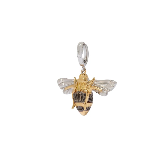 Annoushka Mythology Bee Charm Pendant In 18ct Yellow & White Gold With Diamonds