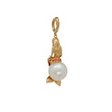 Annoushka Annoushka x The Vampire's Wife Mermaid Charm Pendant In 18ct Yellow Gold With Pearl And Sapphires