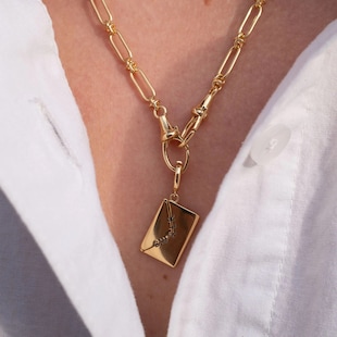 Annoushka Annoushka x The Vampire's Wife Letter Charm Pendant In 18ct Yellow Gold
