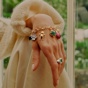 Annoushka Mythology Charm Bracelet In 18ct Yellow Gold With Diamonds