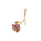 Annoushka Annoushka x The Vampire's Wife Rose Charm Pendant in 18ct Yellow Gold With Sapphires