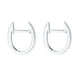 Annoushka Eclipse Fine Hoop Earrings In 18ct White Gold With Diamonds