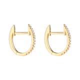 Annoushka Eclipse Fine Hoop Earrings In 18ct Yellow Gold With Diamonds