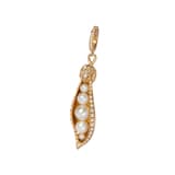 Annoushka Mythology Peapod Seed Charm Pendant In 18ct Yellow gold With Pearls And Diamonds